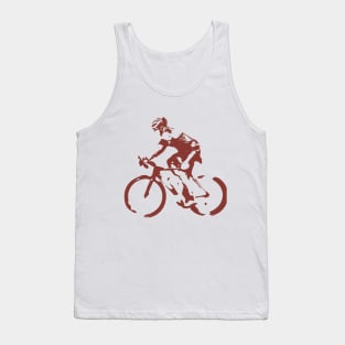 Riding on a road racing bike Tank Top